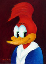 Woody Woodpecker portrait, by Walter Lantz