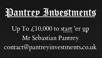 'Pantrey Investments' business card