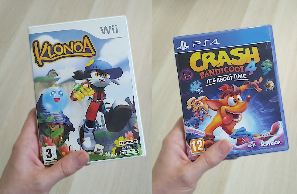 Klonoa and Crash games