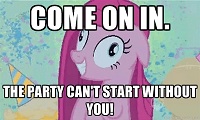 Pinkie Pie party of one