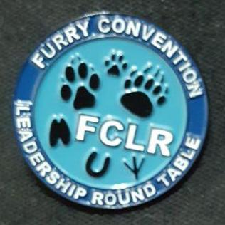 Furry Convention Leadership Roundtable pin