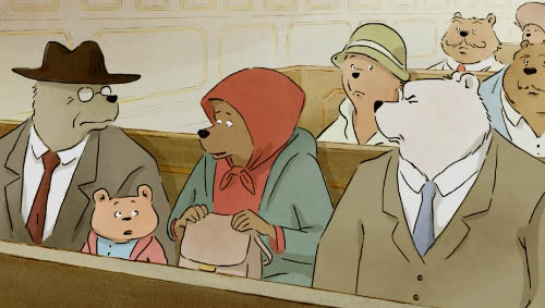 A courtroom of bears.