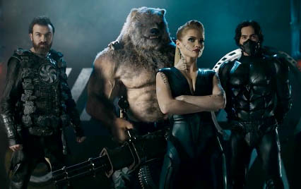 The four Guardians. From the left: Ler, Ursus, Xenia and Khan.