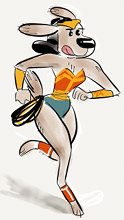 Dog Wonder Woman