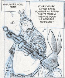 Extract from 'L'Épée de Ardenois', tome 1, 'Garen', Edition Crayonnée