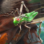 'Biomutant' mechanical grasshopper