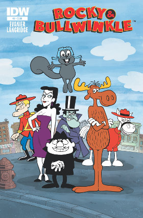 'Rocky and Bullwinkle' #1 comic cover