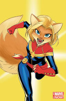 Captain Marvel as a fox