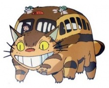 The cat bus from My Neighbor Totoro