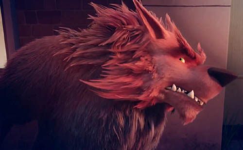 Hotspur, in werewolf form.